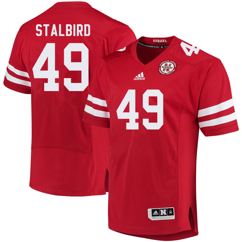 Men #49 Isaiah Stalbird Nebraska Cornhuskers College Football Jerseys Sale-Red